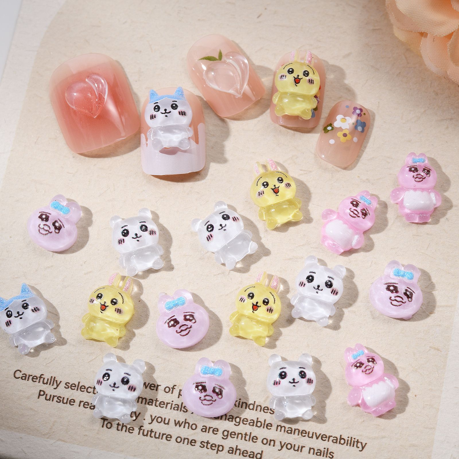 Nail Art - 100 buah aksesori seni kuku bergambar