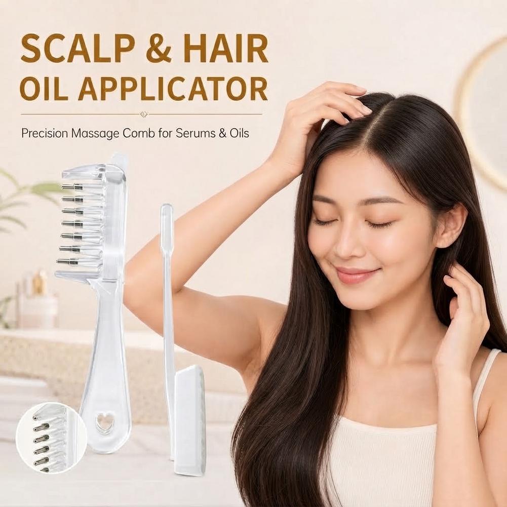 Sisir dengan Aplikator Cairan  - Hair Care ulasan dan harga