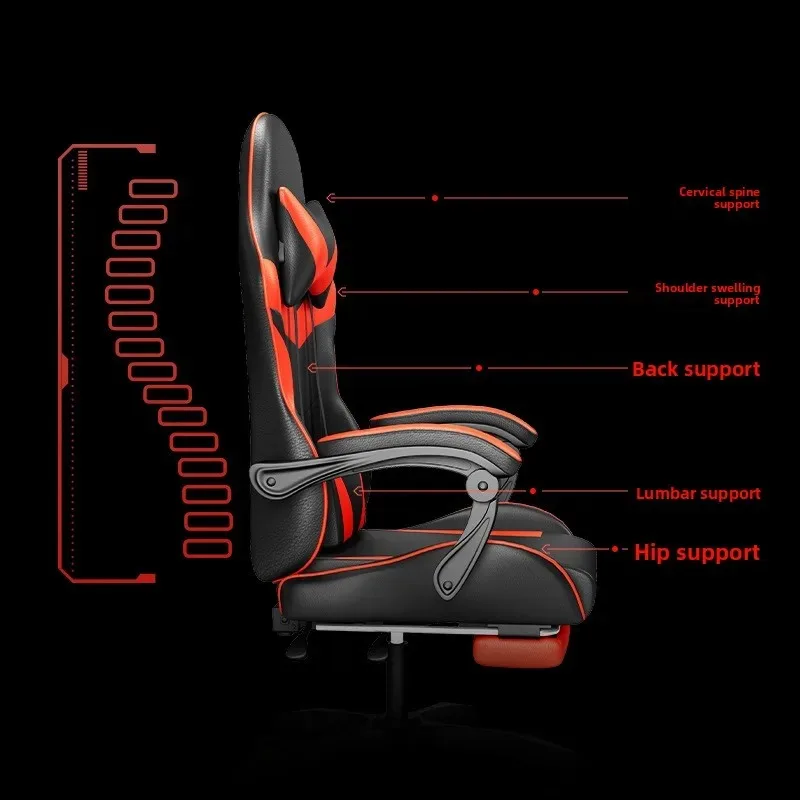Kursi Gaming dengan Lampu, Spe - Massage ulasan dan harga