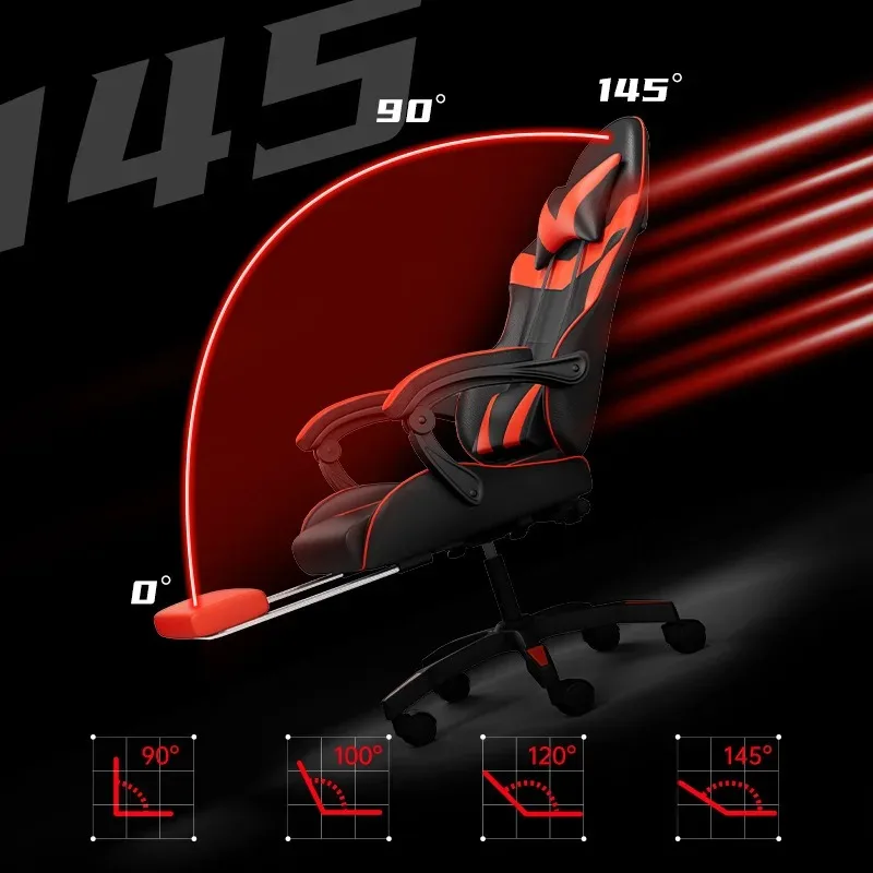 Kursi Gaming dengan Lampu, Spe - Massage ulasan dan harga